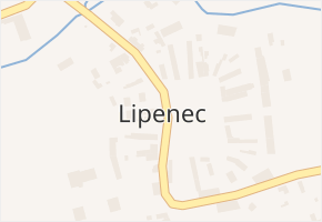 Lipenec v obci Lipno - mapa části obce