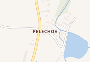 Pelechov v obci Lipoltice - mapa části obce