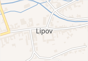 Lipov v obci Lipov - mapa části obce
