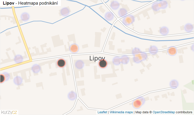 Mapa Lipov - Firmy v části obce.