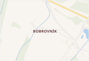 Bobrovník v obci Lipová-lázně - mapa části obce