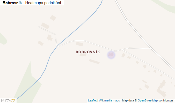 Mapa Bobrovník - Firmy v části obce.