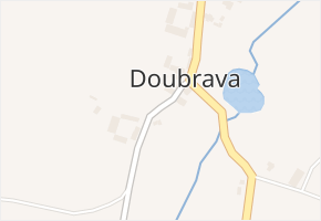 Doubrava v obci Lipová - mapa části obce