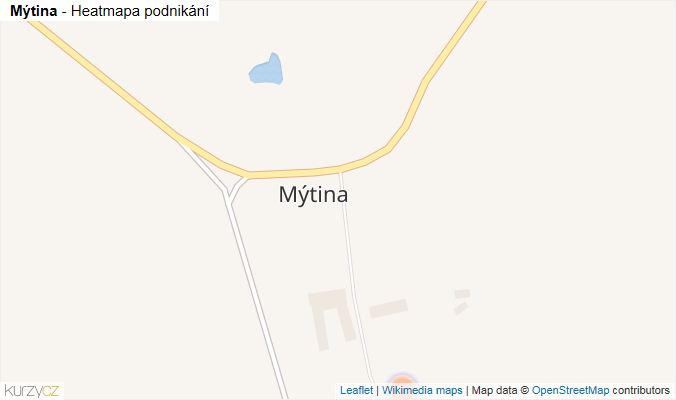 Mapa Mýtina - Firmy v části obce.