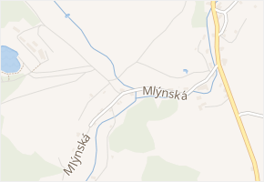 Mlýnská v obci Lipová - mapa ulice