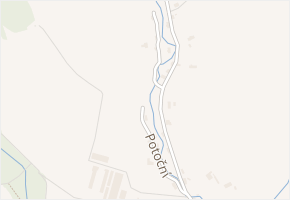 Potoční v obci Lipová - mapa ulice