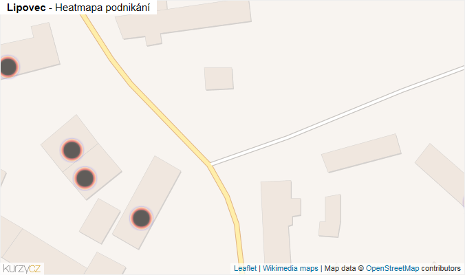 Mapa Lipovec - Firmy v obci.