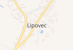 Lipovec v obci Lipovec - mapa části obce