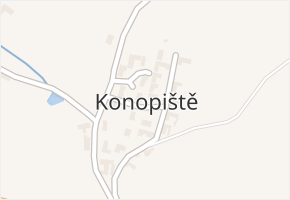 Konopiště v obci Lipovice - mapa části obce