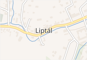 Liptál v obci Liptál - mapa části obce