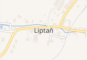 Liptaň v obci Liptaň - mapa části obce