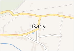 Lišany v obci Lišany - mapa části obce