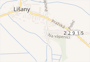 Hlavačovská v obci Lišany - mapa ulice