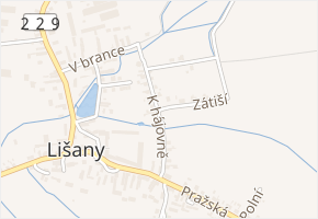K hájovně v obci Lišany - mapa ulice