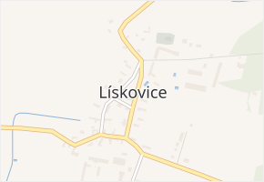 Lískovice v obci Lískovice - mapa části obce