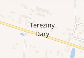 Tereziny Dary v obci Lískovice - mapa části obce