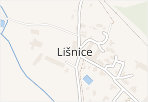 Lišnice v obci Lišnice - mapa části obce
