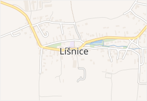 Líšnice v obci Líšnice - mapa části obce