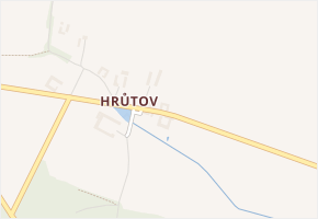 Hrutov v obci Lišov - mapa části obce
