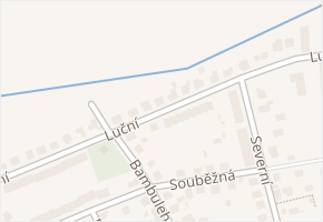 Luční v obci Lišov - mapa ulice