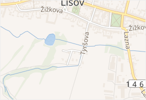 Potoční v obci Lišov - mapa ulice