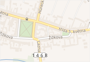 Sladkovského v obci Lišov - mapa ulice