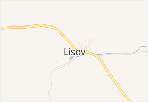 Lisov v obci Lisov - mapa části obce