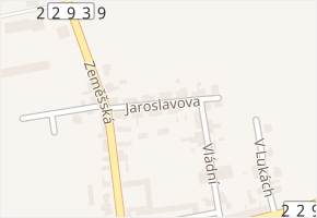 Jaroslavova v obci Líšťany - mapa ulice