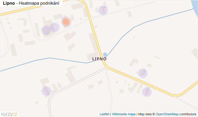 Mapa Lipno - Firmy v části obce.
