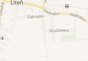 Chrástecká v obci Liteň - mapa ulice