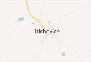 Litichovice v obci Litichovice - mapa části obce