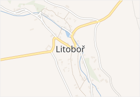 Litoboř v obci Litoboř - mapa části obce