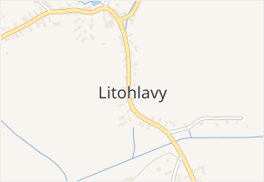 Litohlavy v obci Litohlavy - mapa části obce