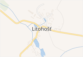 Litohošť v obci Litohošť - mapa části obce