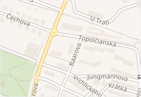 Baarova v obci Litoměřice - mapa ulice