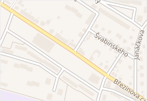 Březinova cesta v obci Litoměřice - mapa ulice