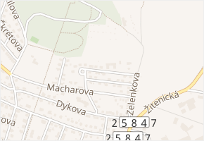 Brožíkova v obci Litoměřice - mapa ulice