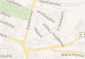 Chelčického v obci Litoměřice - mapa ulice