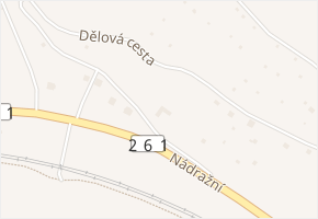 Dělová cesta v obci Litoměřice - mapa ulice