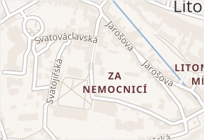 Dómské náměstí v obci Litoměřice - mapa ulice