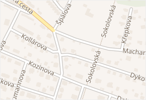 Dykova v obci Litoměřice - mapa ulice