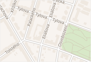 Eliášova v obci Litoměřice - mapa ulice