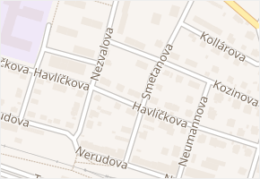 Havlíčkova v obci Litoměřice - mapa ulice