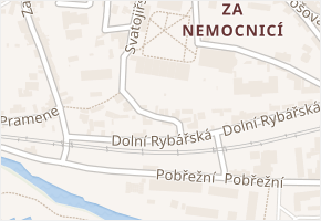 Horní Rybářská v obci Litoměřice - mapa ulice