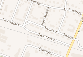 Husova v obci Litoměřice - mapa ulice