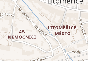 Jarošova v obci Litoměřice - mapa ulice