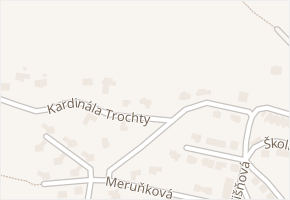 Kardinála Trochty v obci Litoměřice - mapa ulice