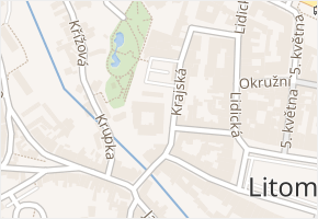 Krajská v obci Litoměřice - mapa ulice
