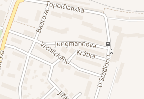 Krátká v obci Litoměřice - mapa ulice