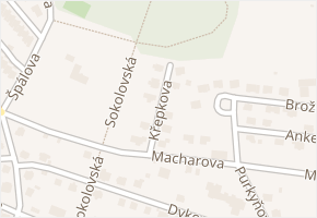 Křepkova v obci Litoměřice - mapa ulice